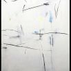 Alison McKenna, Untitled (2017), acrylic, housepaint, charcoal, spray paint, pencil on linen, 195 x 130 cm