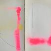 Alison McKenna, Untitled (2017), acrylic, house paint and spray paint on paper, two parts, 38 x 28 cm each