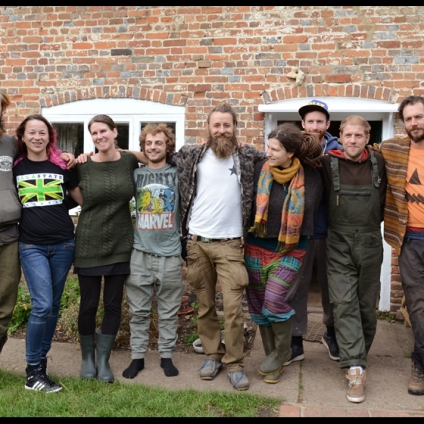 Founding members of the Hempen Cooperative - left to right : Joe, Debs, Eve, Theo, Dima, Sophie, Paddy, Surge, Rowan