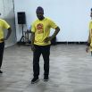 Are you ready??!!! Isaac Vitamin Baptiste & the Imperial Steps in hiphop action at Escola Global