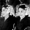 Margot Fonteyn double exposure, hat fitting with Rose Vernier, 1949