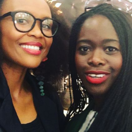 Lungi Morrison with Eva Sunaike